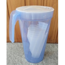 Jarra Plastica 2300 Cc Con 3 Vasos Heraldplast