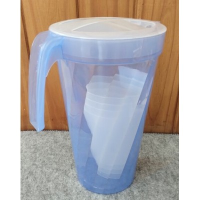 Jarra Plastica 2300 Cc Con 3 Vasos Heraldplast
