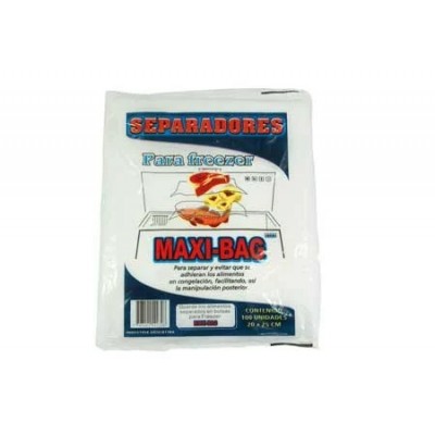Separador Para Freezer X100 Unidades Maxi Bag