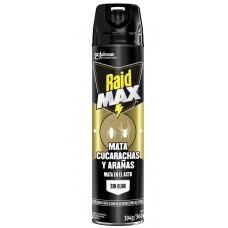 Aerosol Max Mata Cucarachas Y Aranas Sin Olor  Raid