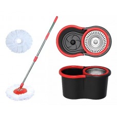 Balde Mopa Centrífugo Con Ruedas Y Dispenser Para Jabón