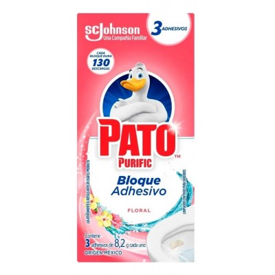 Adhesivo Inodoro Pato Purific Floral