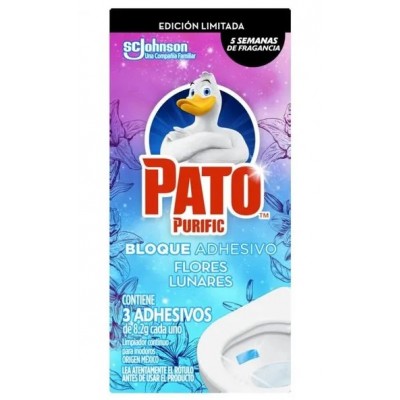 Adhesivo Inodoro Pato Purific  Flores Lunares