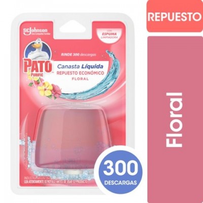 Canasta Liquida Inodoro Pato Repuesto Floral