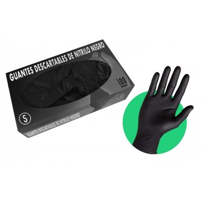 Guante Descartable Nitrilo S