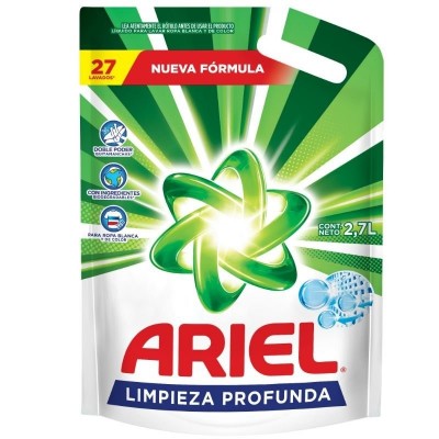 Jabon Liquido Ariel Limpieza Profunda X2.7lts
