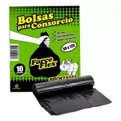 Bolsa De Residuo 90x120 X10 Unidades Consorcio Forceflex