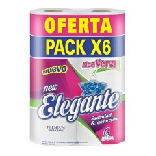Papel Higienico Elegante Simple Hoja 6x30mts Papel Higienico Elegante Simple Hoja 6x30mts