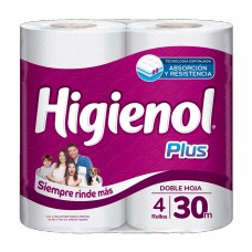 Papel Higienico Higienol Doble Hoja 4x30 Papel Higienico Higienol Doble Hoja 4x30