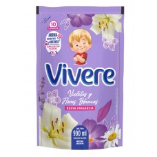 Suavizante Vivere X900 Violetas Y Flores Blancas