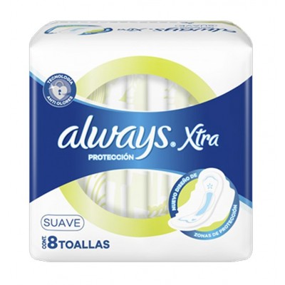 Toallita Always X8 Xtra Protección Suave