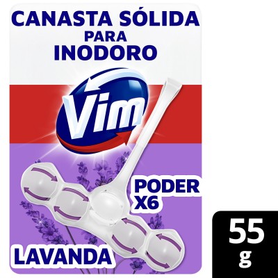 Canasta Solida Inodoro Poder X6 Vim Lavanda