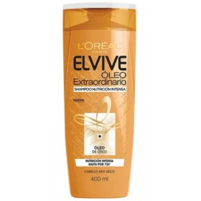 Shampoo Elvive X 400 Elvive Nutricion Intensa Oleo De Coco