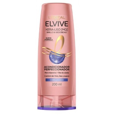Acondicionador X200 Kera Liso Elvive Cabello Lacio