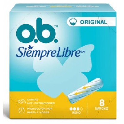 Tampones Ob Medio X8