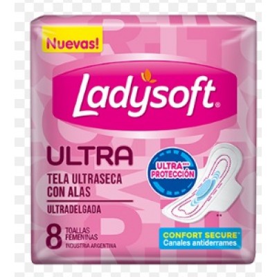 Toallita Ladysoft X8 Ultradelgada