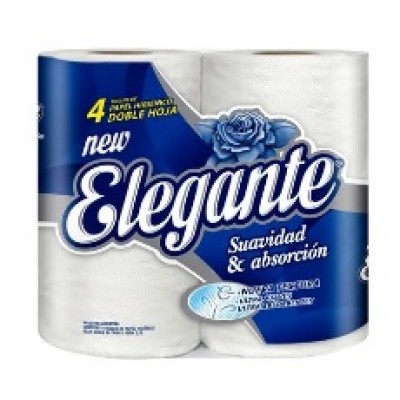 Papel Higienico Elegante Doble Hoja x4