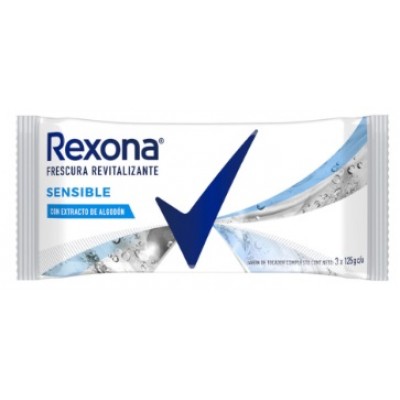 Jabon Tocador X3 Rexona Sensible