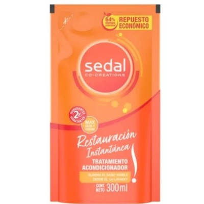 Acondicionador Sedal Doy Pack Restauracion Instantanea X300 Sedal