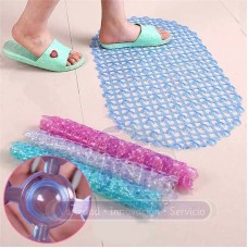 Alfombra Baño Pvc Perla Grande Colores Plenos Y Cristales 40x70 Alfombra Baño Pvc Perla Grande Colores Plenos Y Cristales 40x70