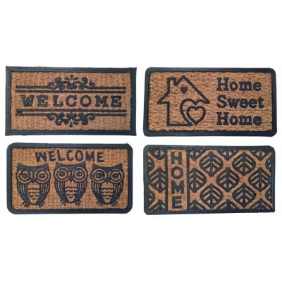 Alfombra Coco Con Goma Chico Rectangular 030 X 055 Cm 