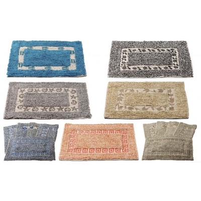 Alfombra Baño Algodón Guarda Pintada Pesada 350 Grs 040x060