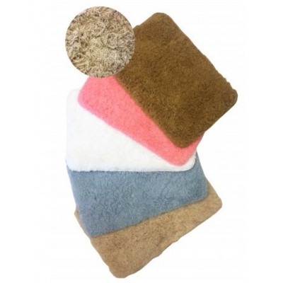 Alfombra Baño Piel Pelo Largo Con Borde 40x60 