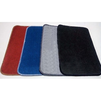 Alfombra Felpudo Sintetico Compactado Colores Lisos Base Goma