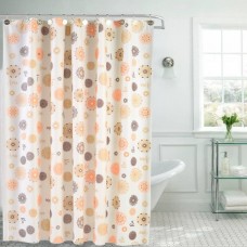 Cortina Baño Plástica Premium Con Protector Y Ganchos Art 12 Eliplas