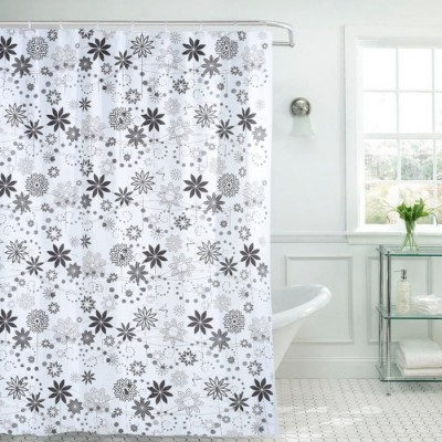 Cortina De Baño Plástica Pesada Simple Top Quality Con Ganchos Art 14 Eliplast