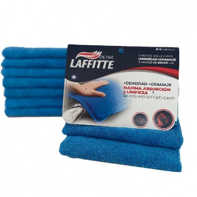 Paño Microfibra Auto Azul 40x60 Laffitte AJ27
