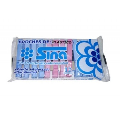 Broche Plastico X12 Sina