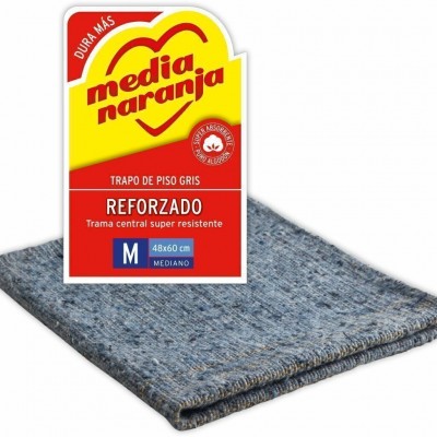 Trapo Piso Media Naranja Gris Reforzado 48x60 (m)